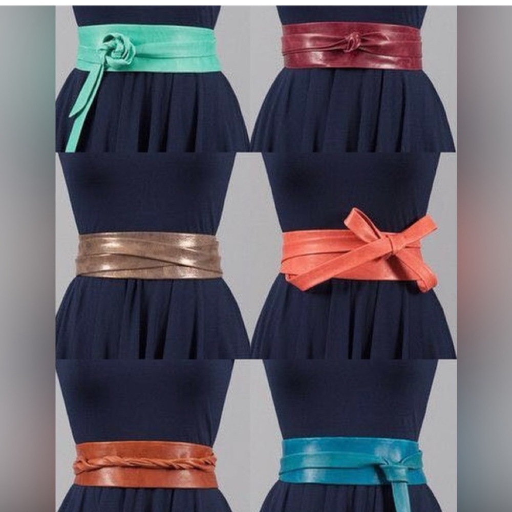 ADA COLLECTION WRAP BELT--AQUA PYTHON - Picture 4 of 11